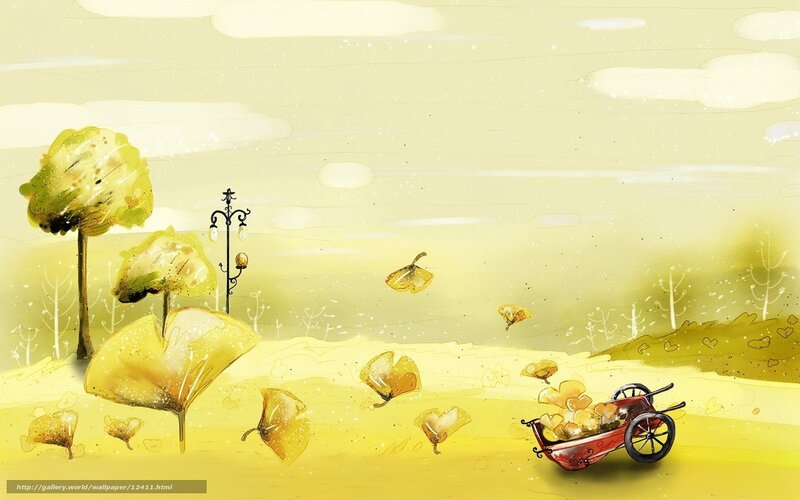 Yellow Autumn Landscape