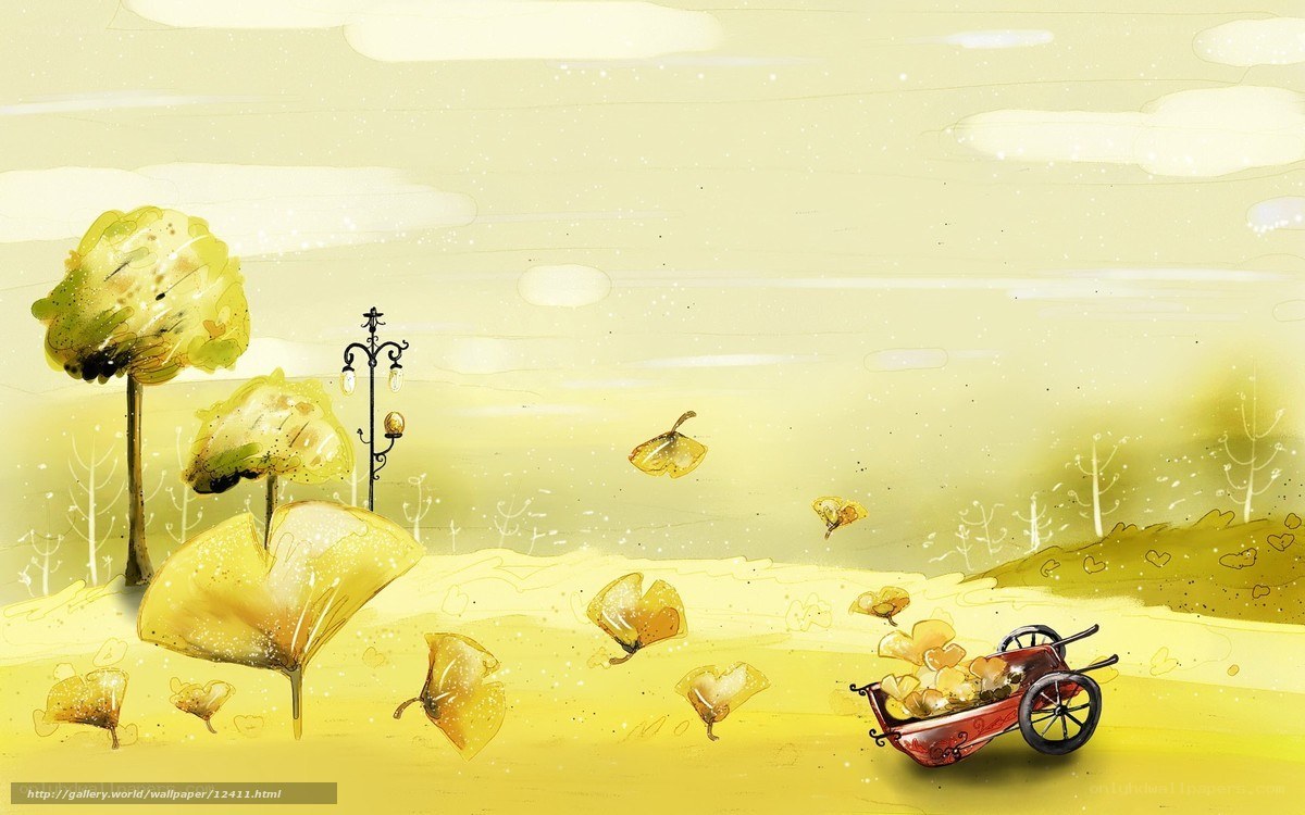 Yellow Autumn Landscape