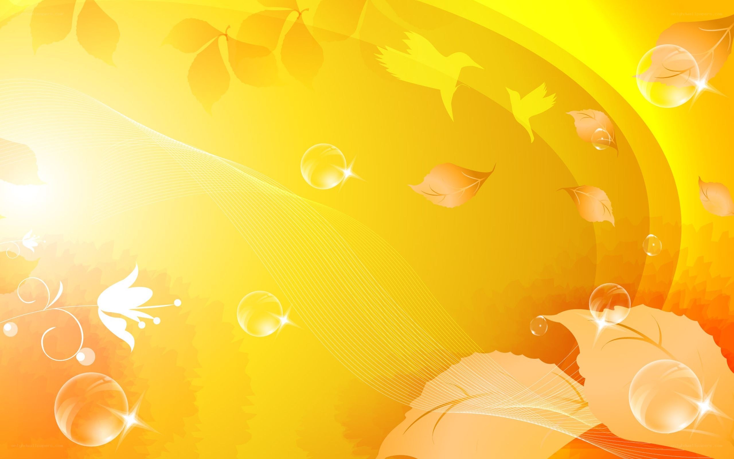 yellow autumn leaves background