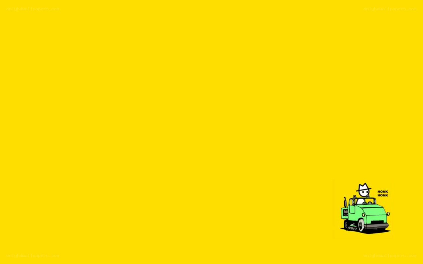 yellow background with cartoon car