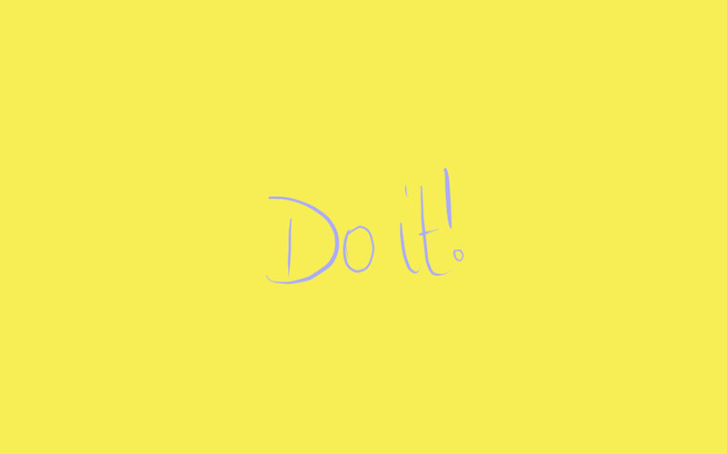 yellow background with text