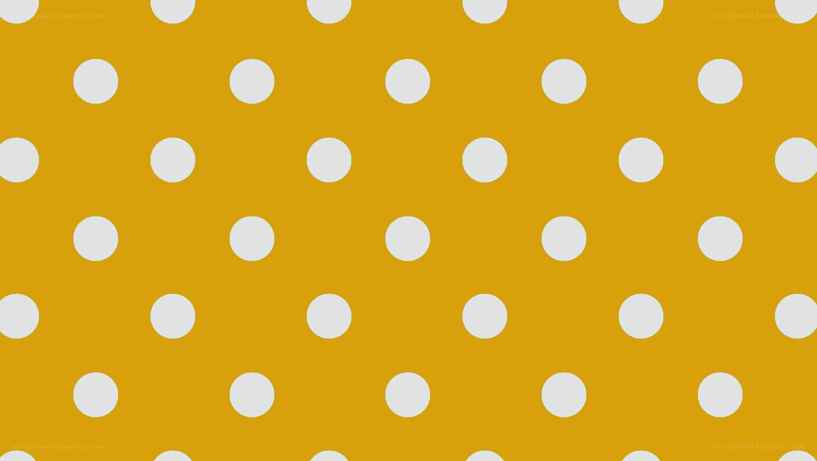 yellow background with white polka dots