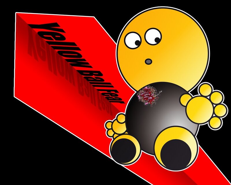 Yellow Ball character logo