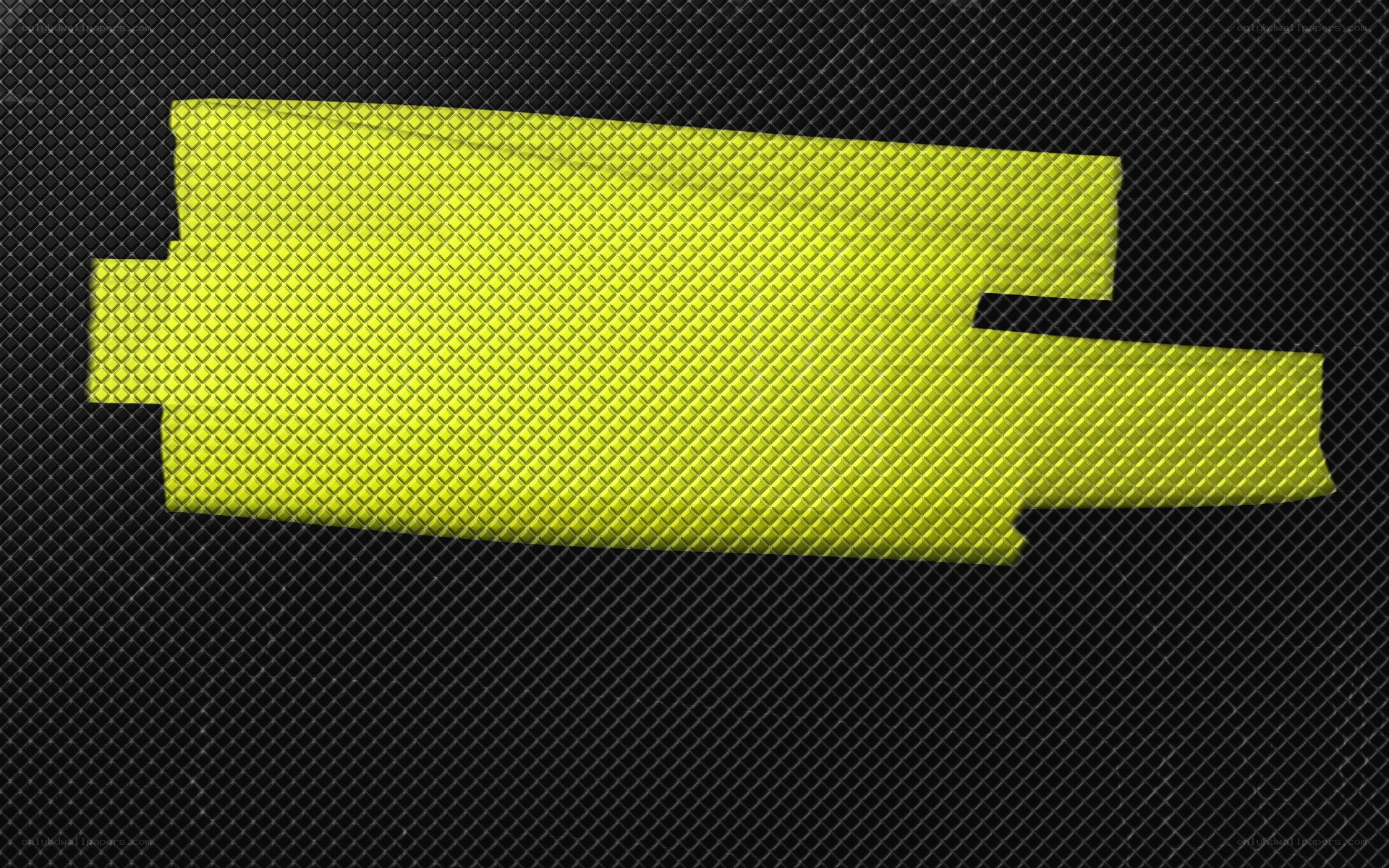 yellow battery icon on black mesh