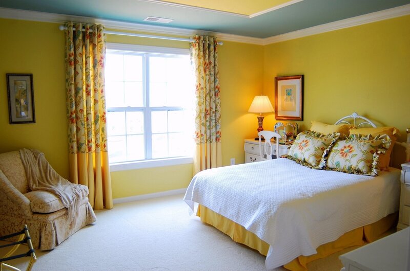 Yellow Bedroom Interior