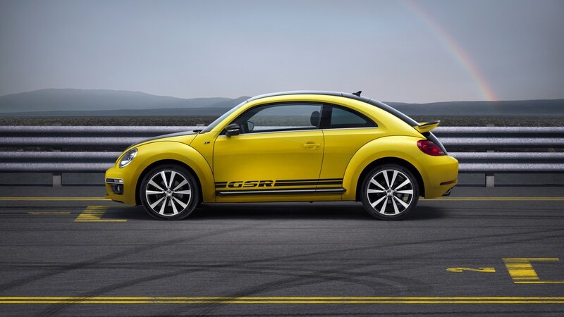 Yellow Beetle Car — Dramatic, Photograph