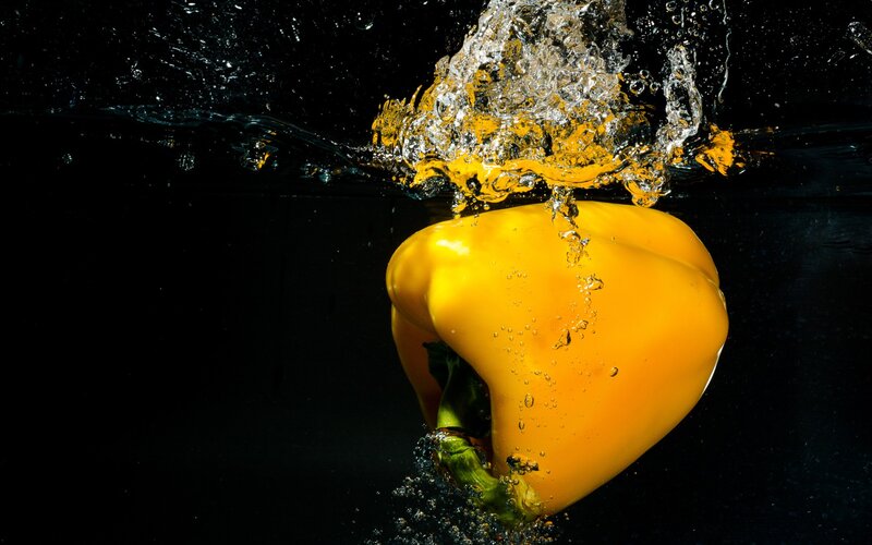 Yellow Bell Pepper — Dramatic