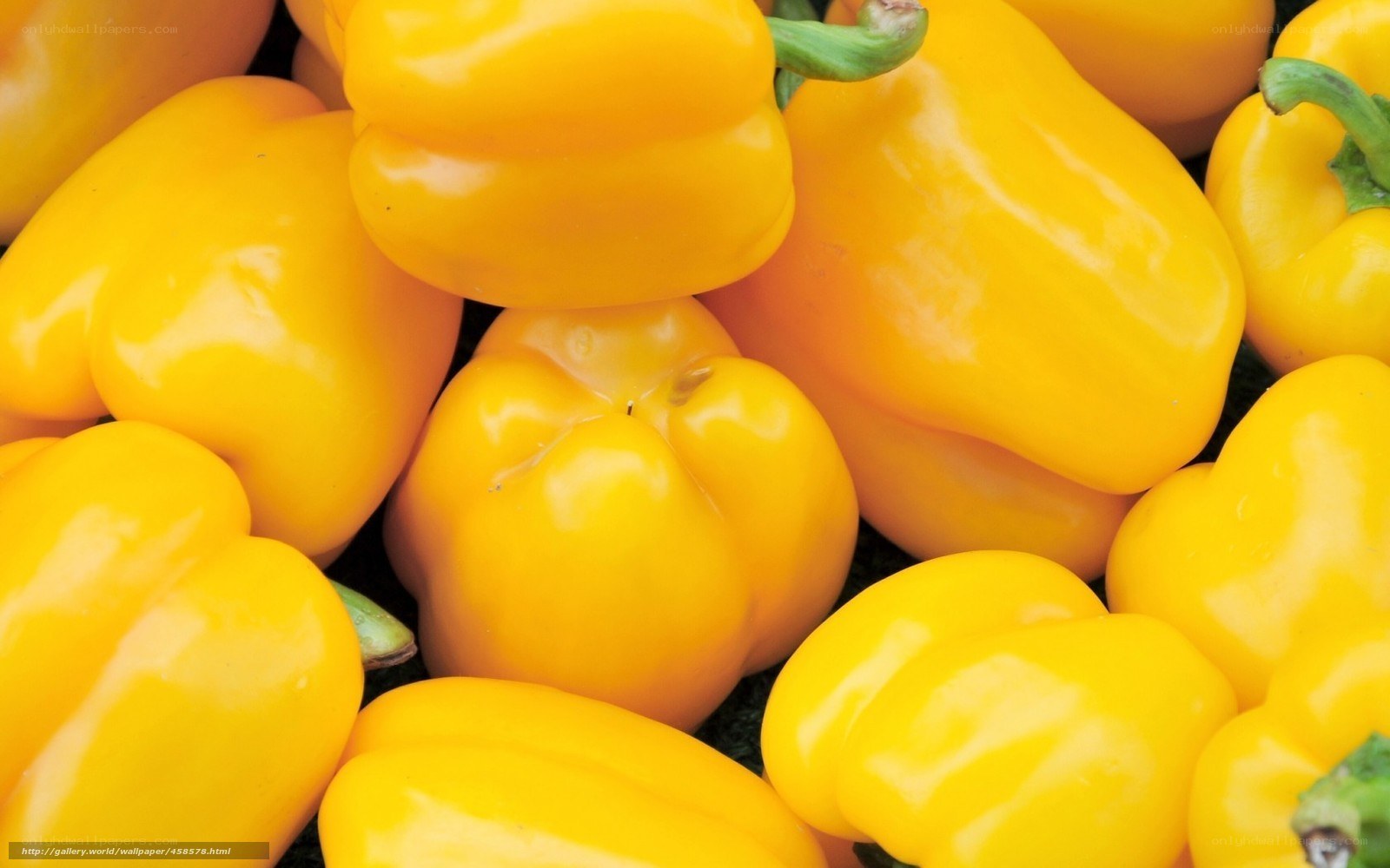 yellow bell peppers close-up