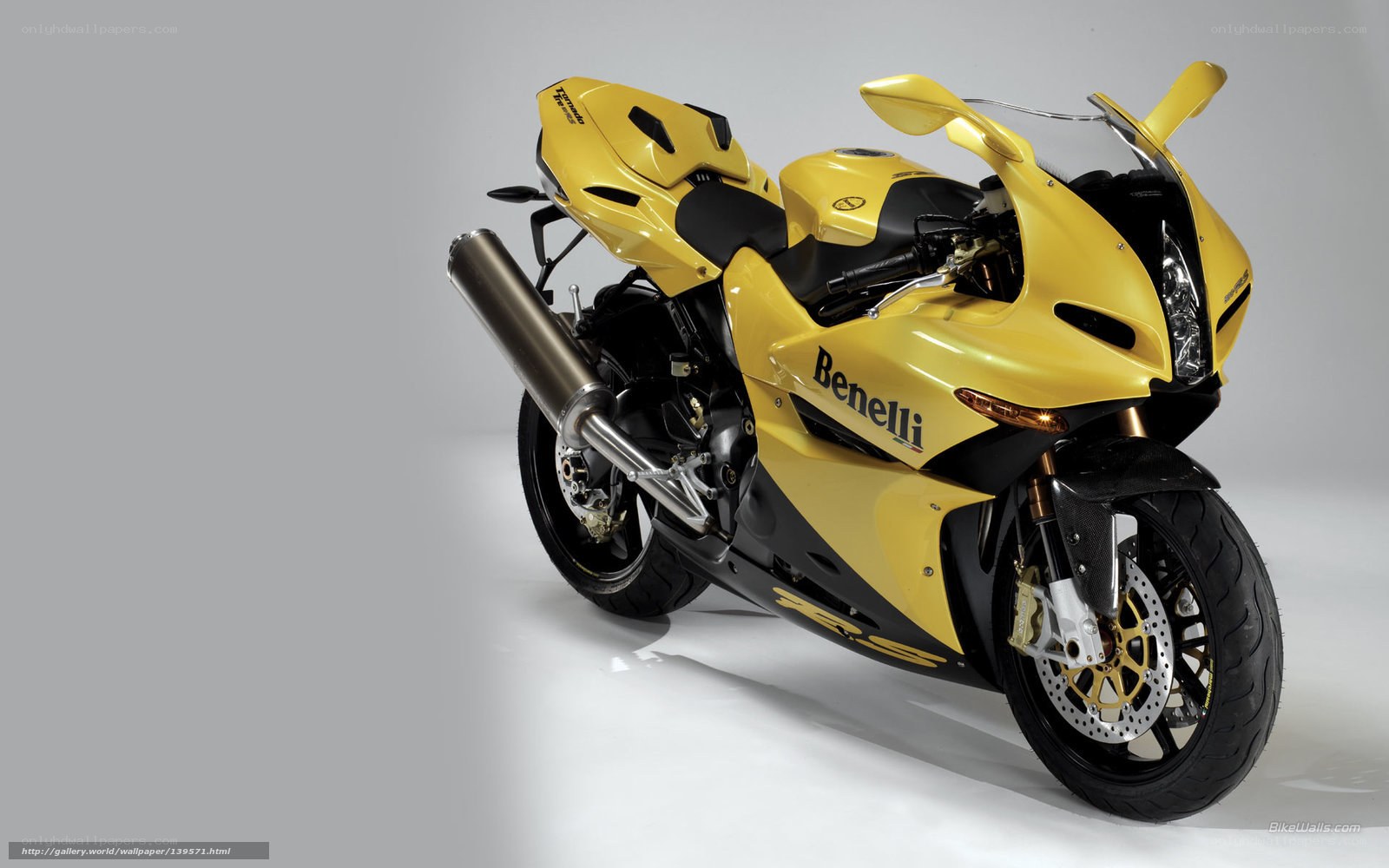 yellow benelli sportbike