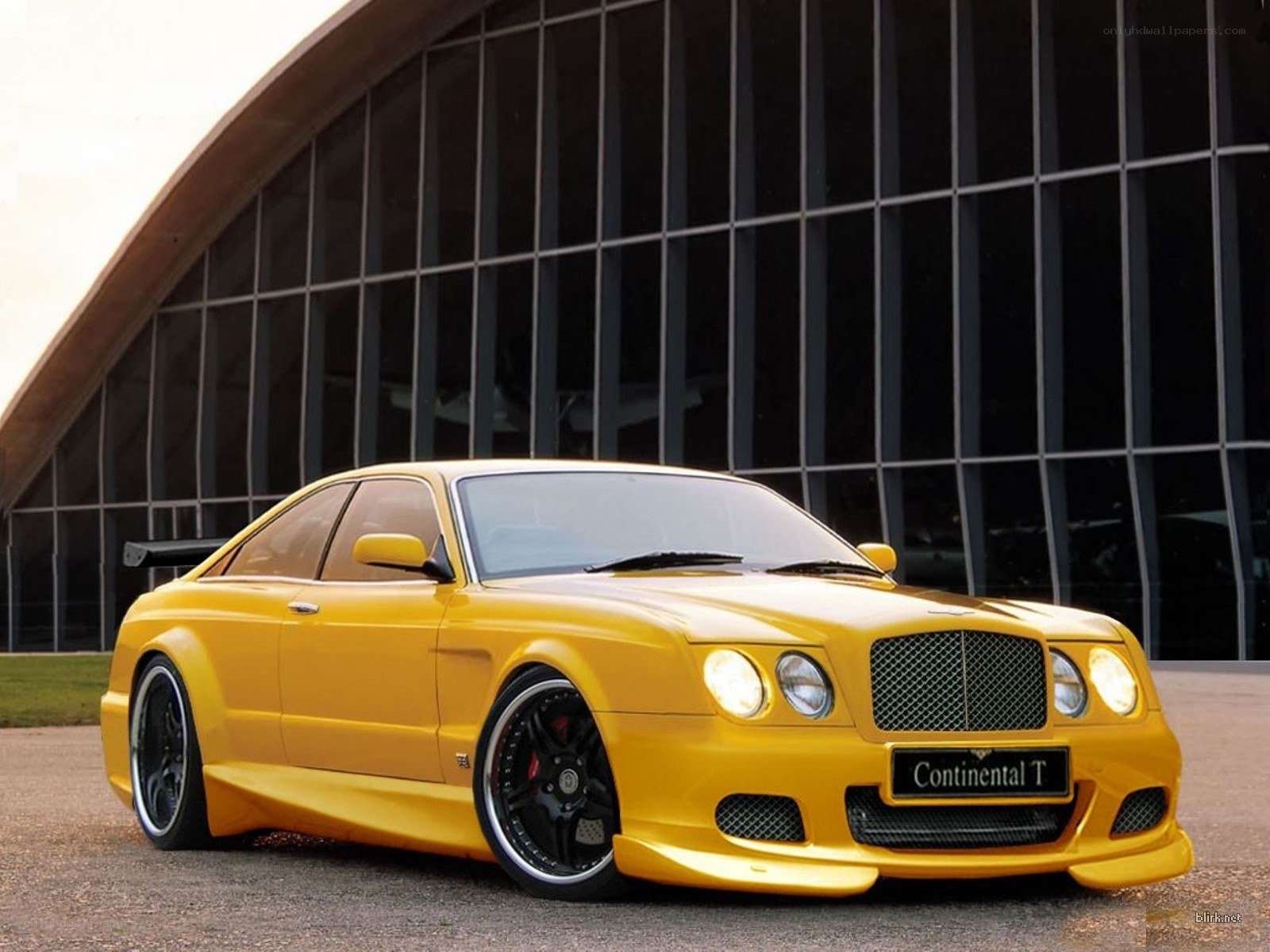 Yellow Bentley Continental T