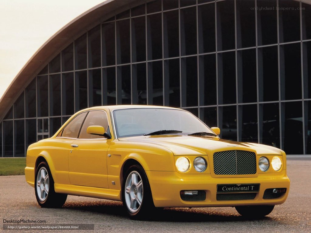Yellow Bentley Continental T
