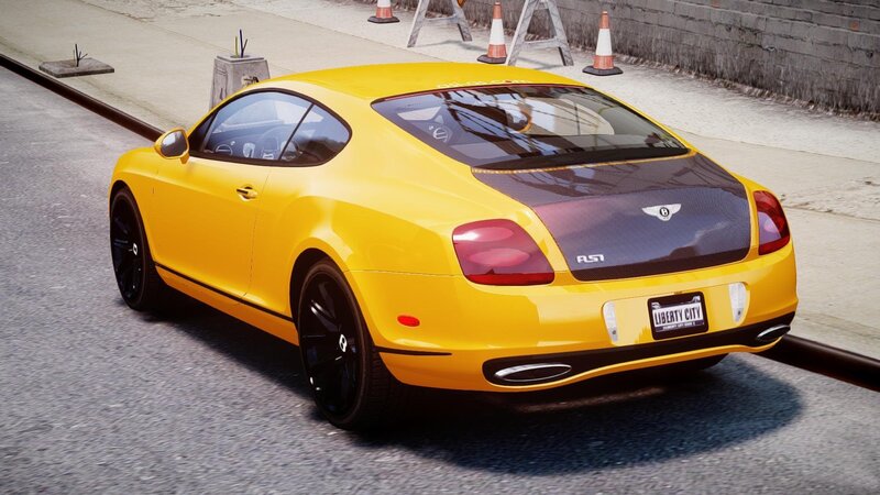 Yellow Bentley Coupe