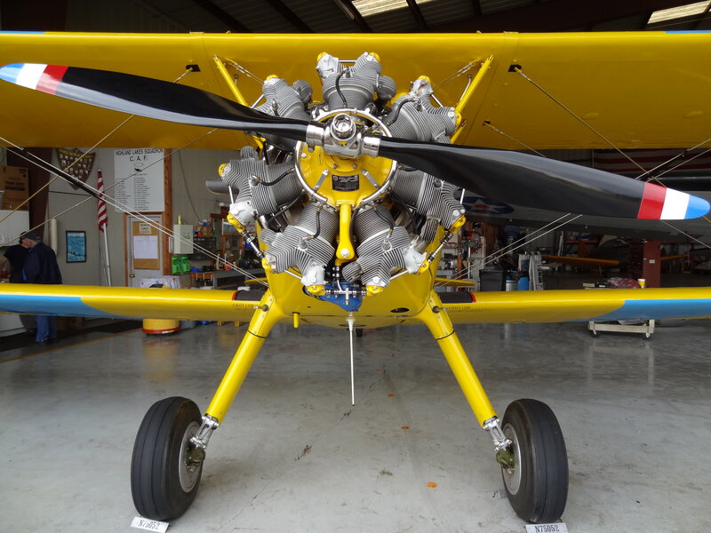 Yellow Biplane Engine