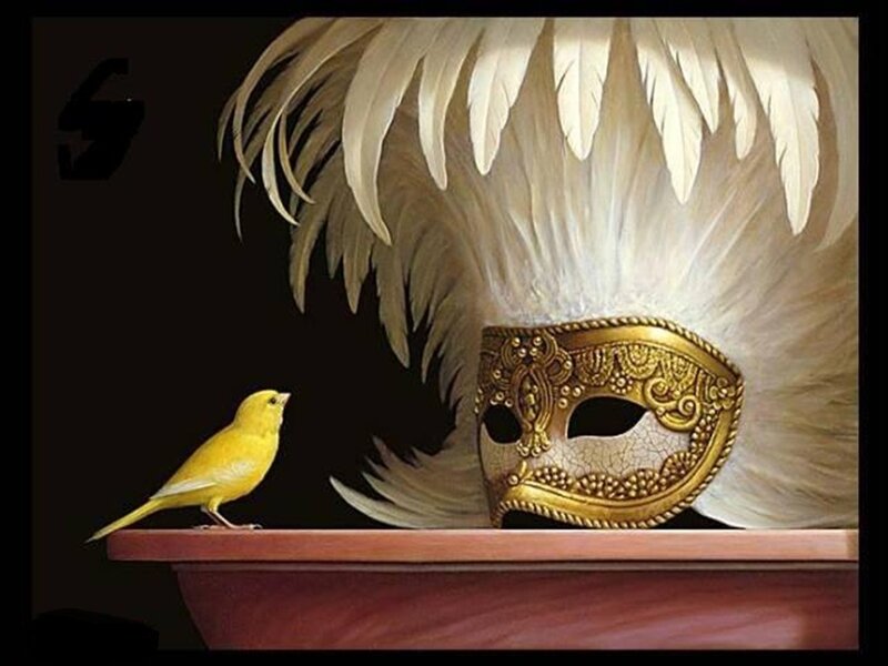 Yellow Bird and Mask