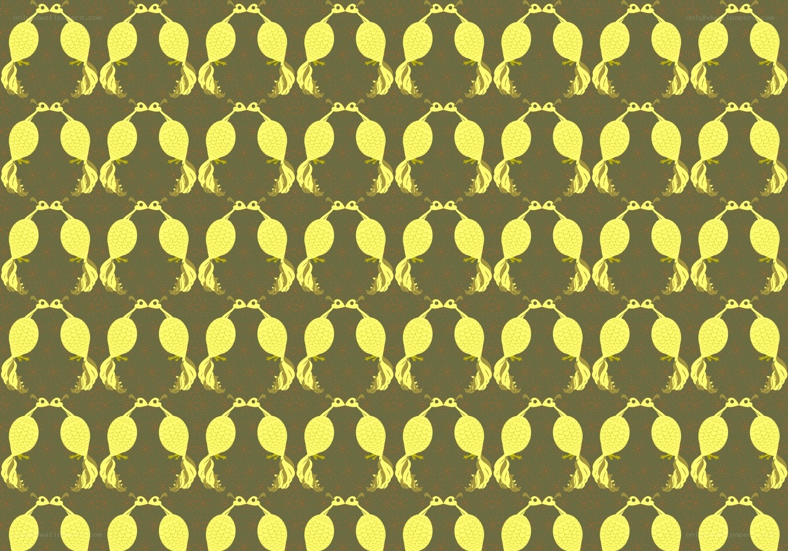 yellow bird pattern
