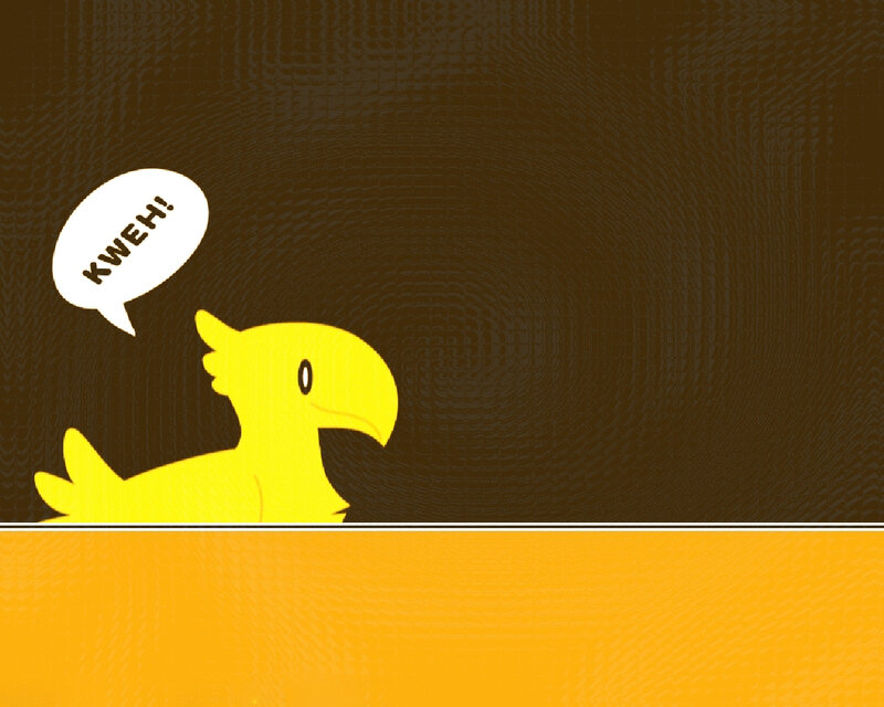 Yellow bird with speech bubble