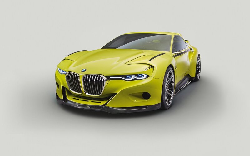 Yellow BMW Concept Car — Modern