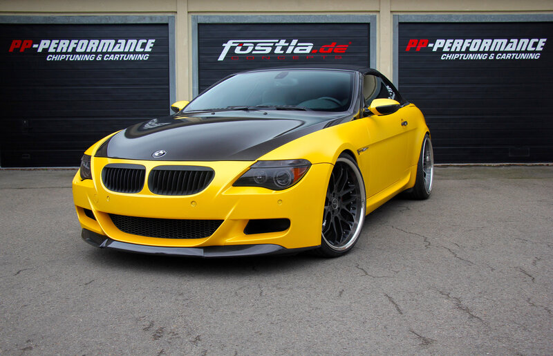 Yellow BMW Convertible — Dramatic
