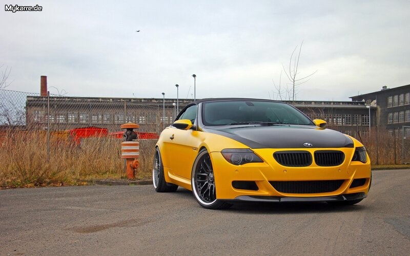 Yellow BMW Convertible