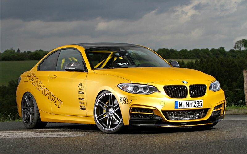 Yellow BMW Coupe — Dramatic