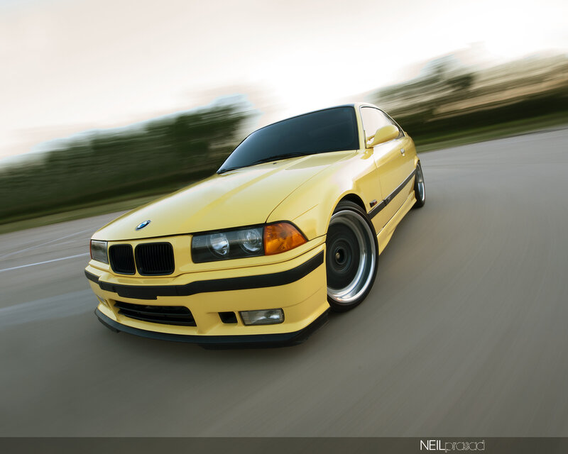 Yellow BMW Coupe