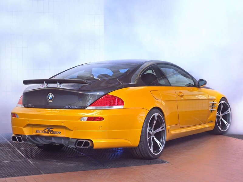 yellow bmw coupe with ac schnitzer