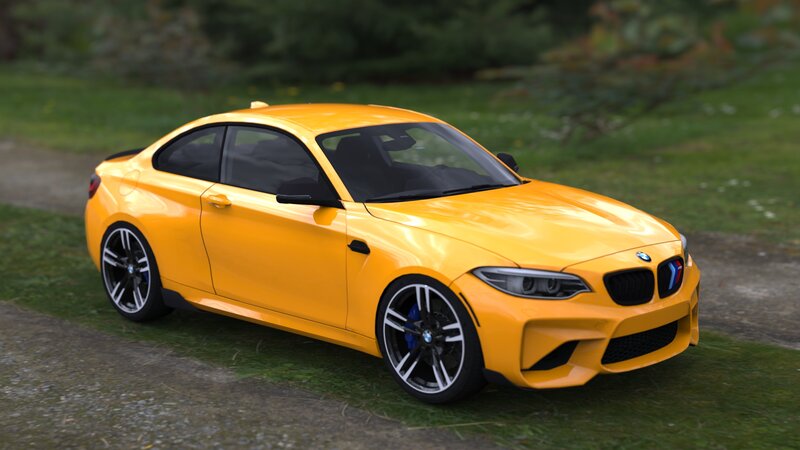 Yellow BMW M2 Coupe — Calm