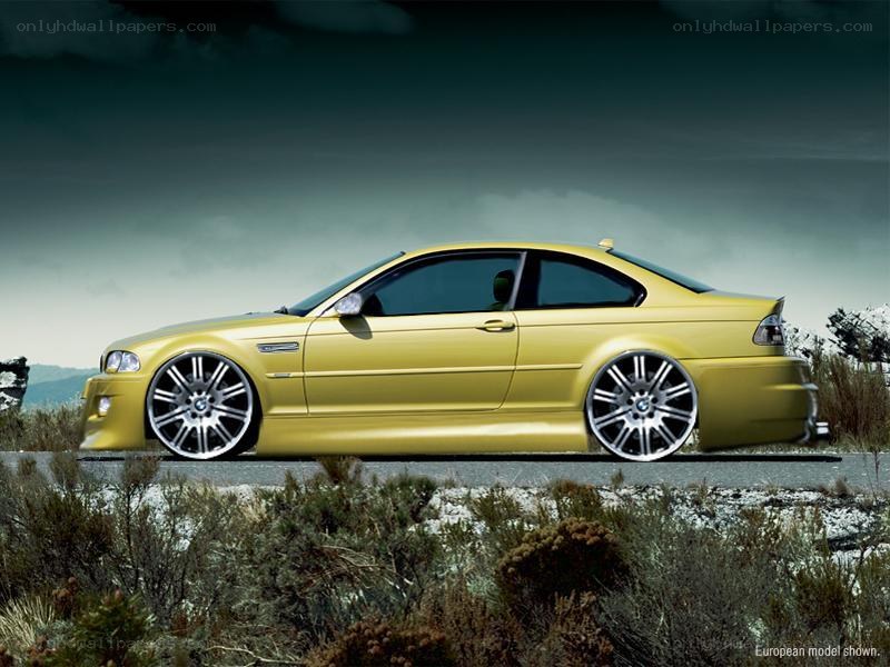yellow bmw m3 coupe