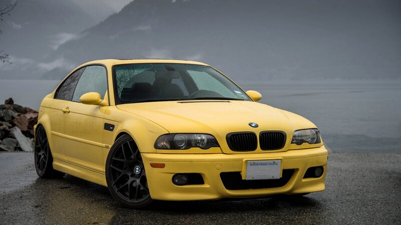 Yellow BMW M3 Coupe — Dramatic, Photograph