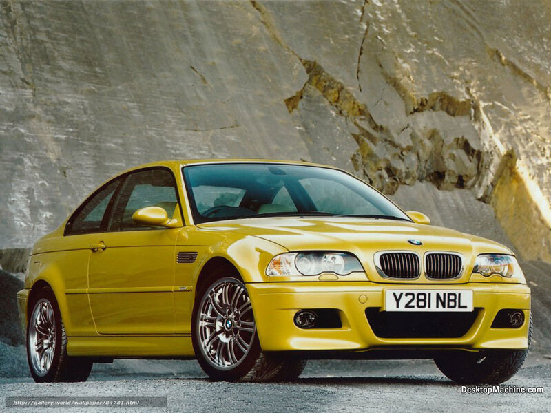 Yellow BMW M3 Coupe — Dramatic