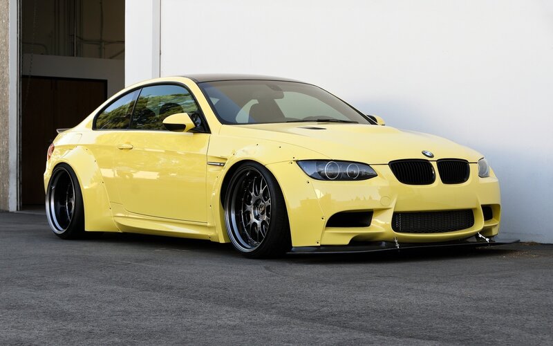 Yellow BMW M3 Coupe — Neutral