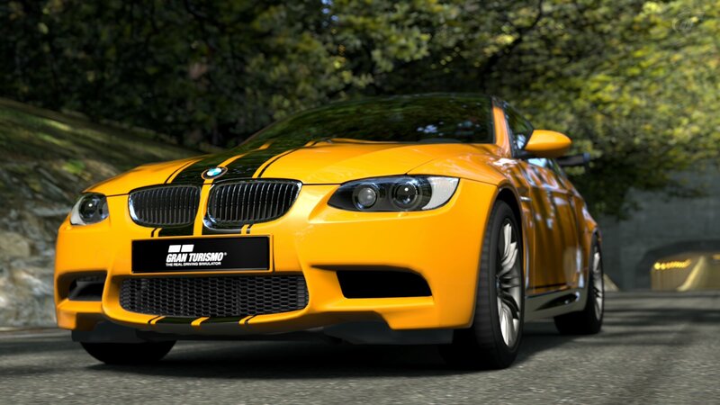 yellow bmw m3 in gran turismo