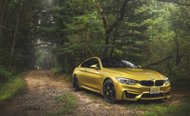 Yellow BMW M4 Car — Serene