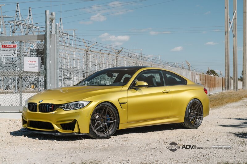 Yellow BMW M4 Coupe — Dramatic, Afternoon, Photograph