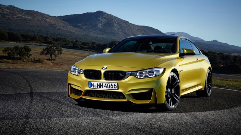 Yellow BMW M4 Coupe — Dramatic, Afternoon
