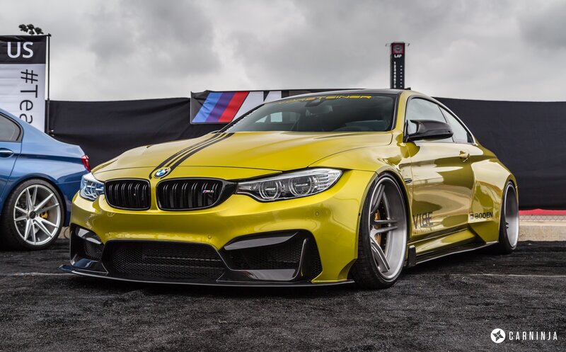 Yellow Bmw M4 Coupe — Dramatic, Photograph, Car, Banner