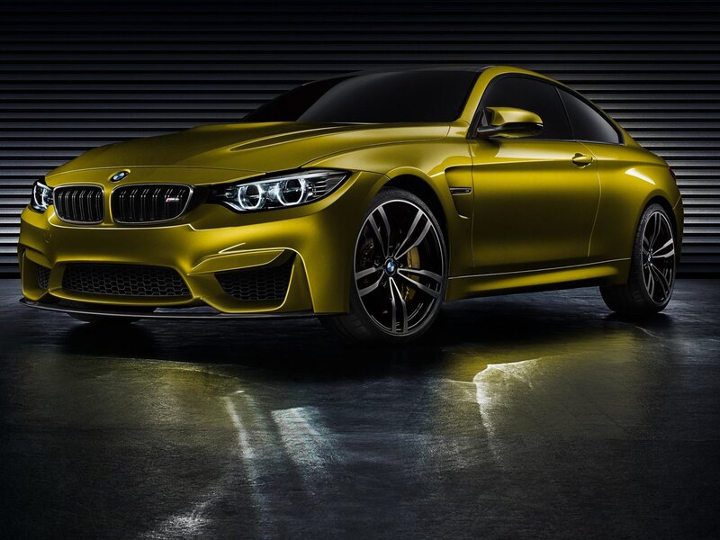 Yellow BMW M4 Coupe — Dramatic