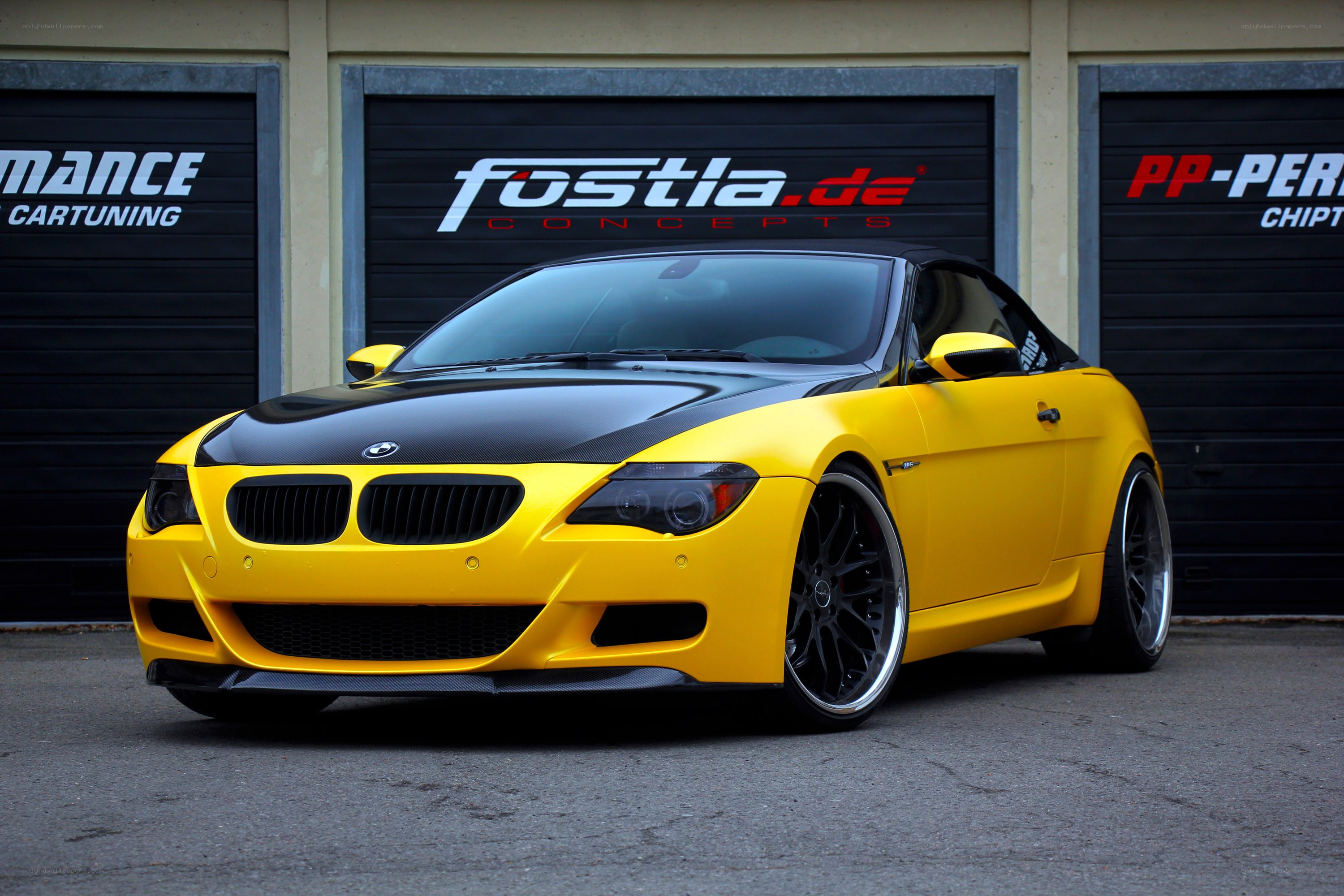 Yellow BMW M6 Convertible