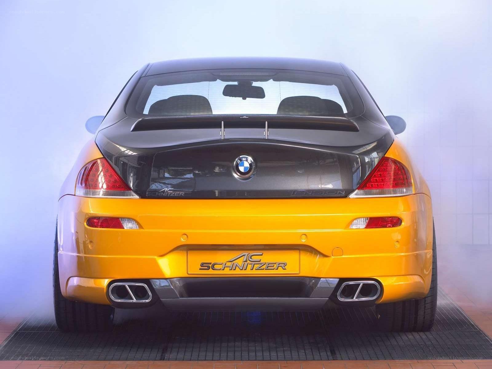 yellow bmw m6 with ac schnitzer