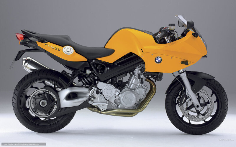 Yellow BMW Motorcycle — Neutral, Photograph, Seat, Exhaust