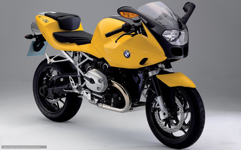 Yellow BMW Motorcycle — Neutral