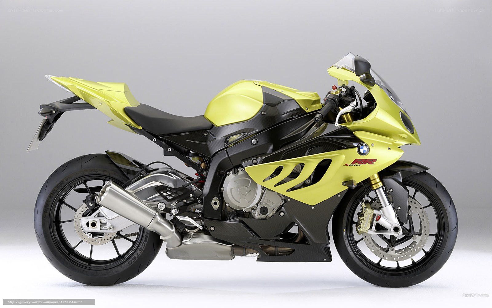 yellow bmw s1000rr motorcycle