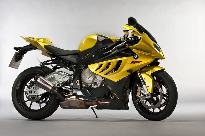 yellow bmw s1000rr motorcycle