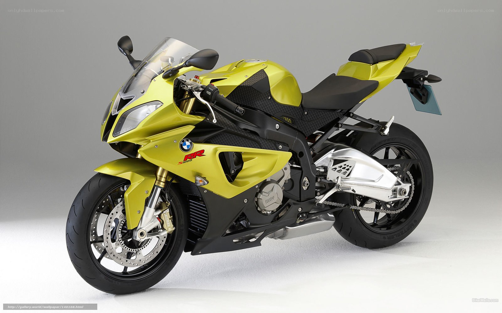 yellow bmw sport motorcycle