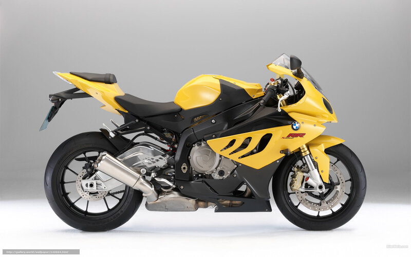 yellow bmw sport motorcycle
