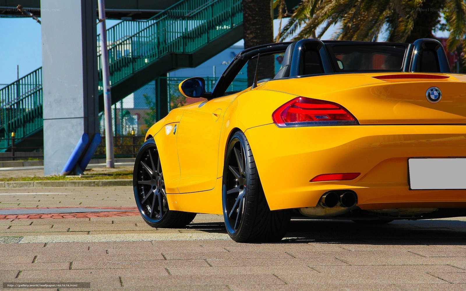 Yellow BMW Z4 Convertible