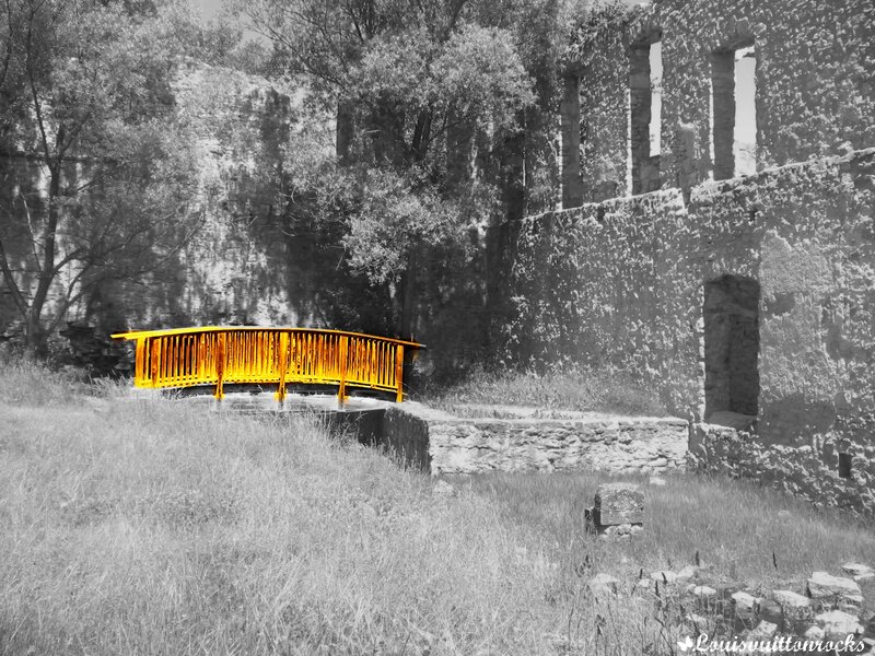 Yellow Bridge in Ruins