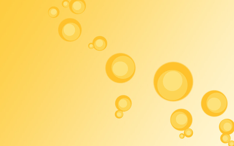 yellow bubbles on gradient