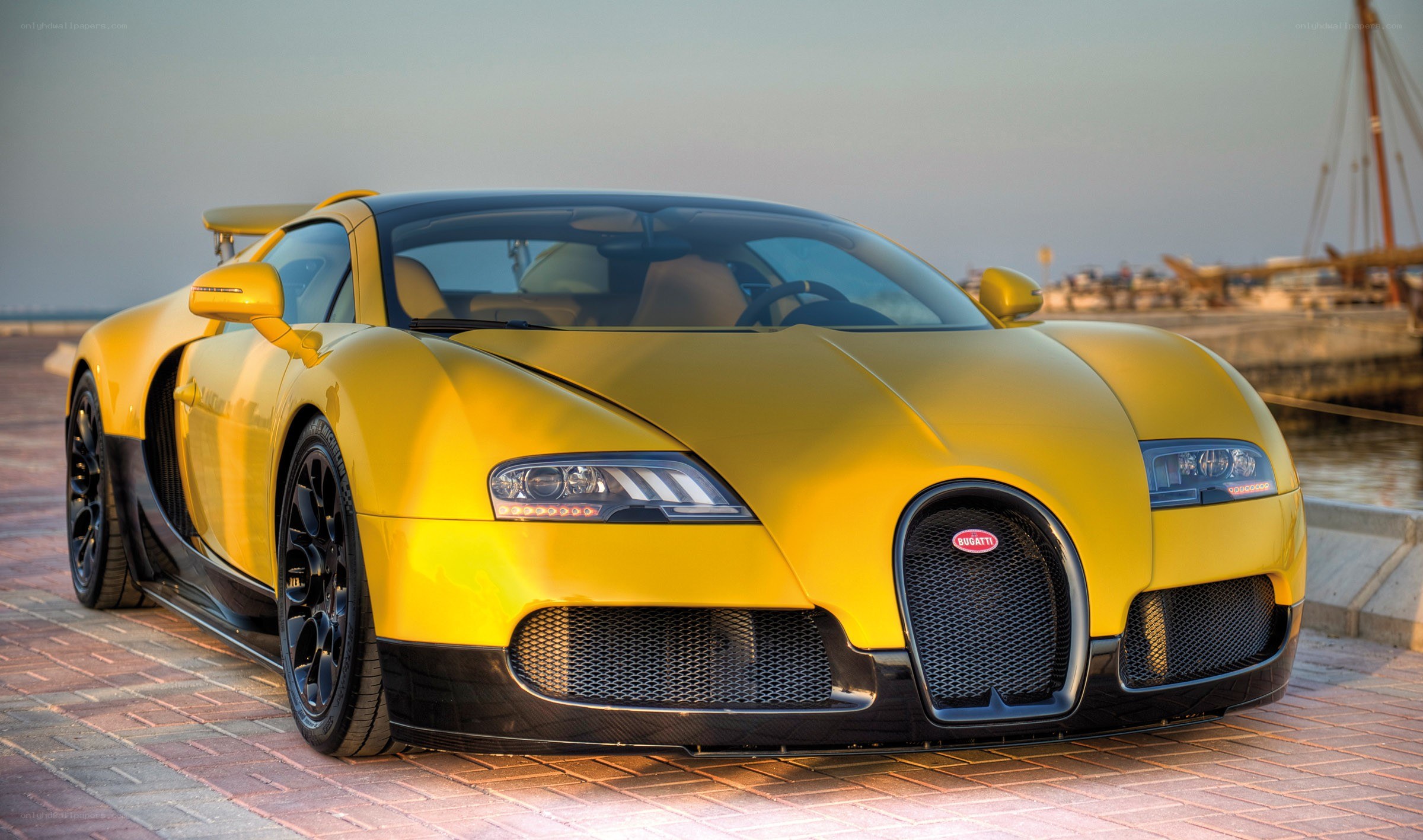 Yellow Bugatti Veyron