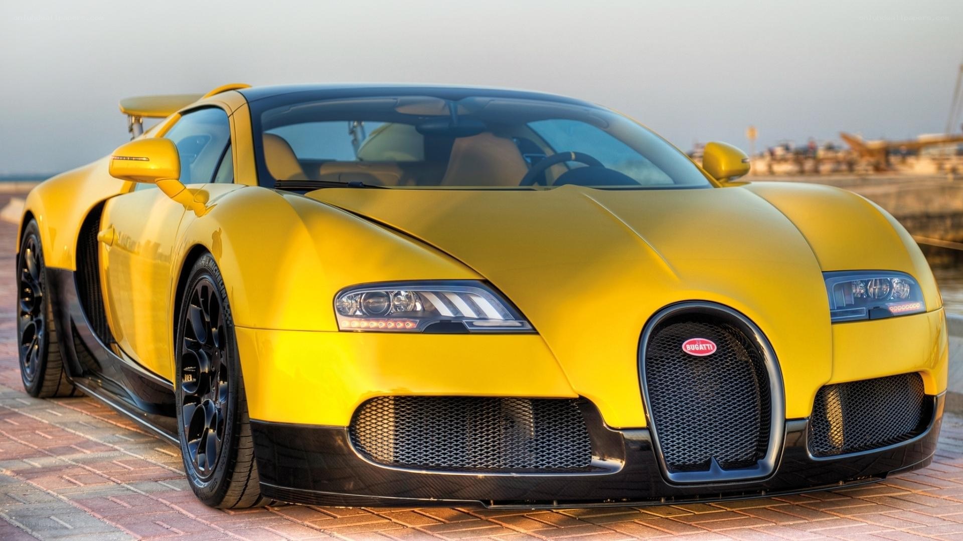 Yellow Bugatti Veyron